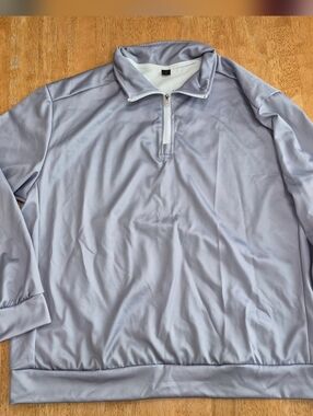 NWOT silver gray Half Zip Pullover Sweater